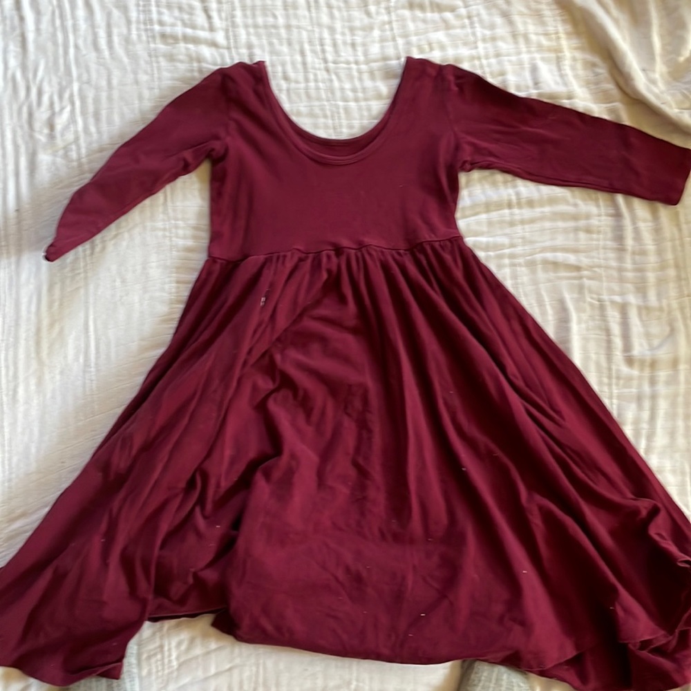 Alice+Ames maroon dress
